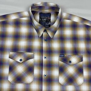 Dixxon Suicidal Tendencies Mens Flannel Shirt 4XL Long Sleeve Button Up Plaid A3